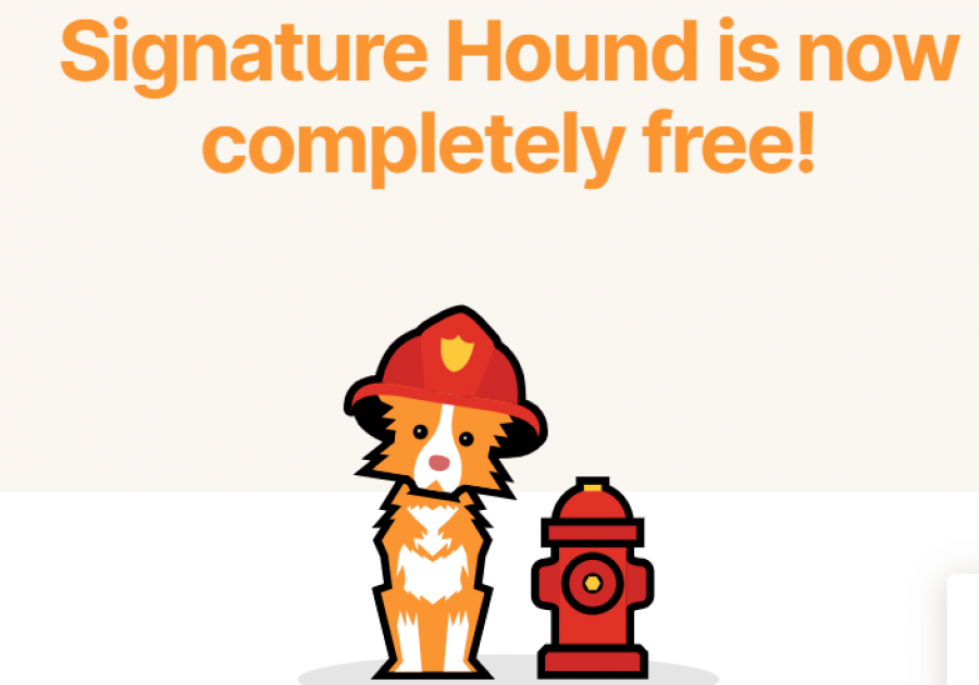 Signature Hound Pricing Screenshot