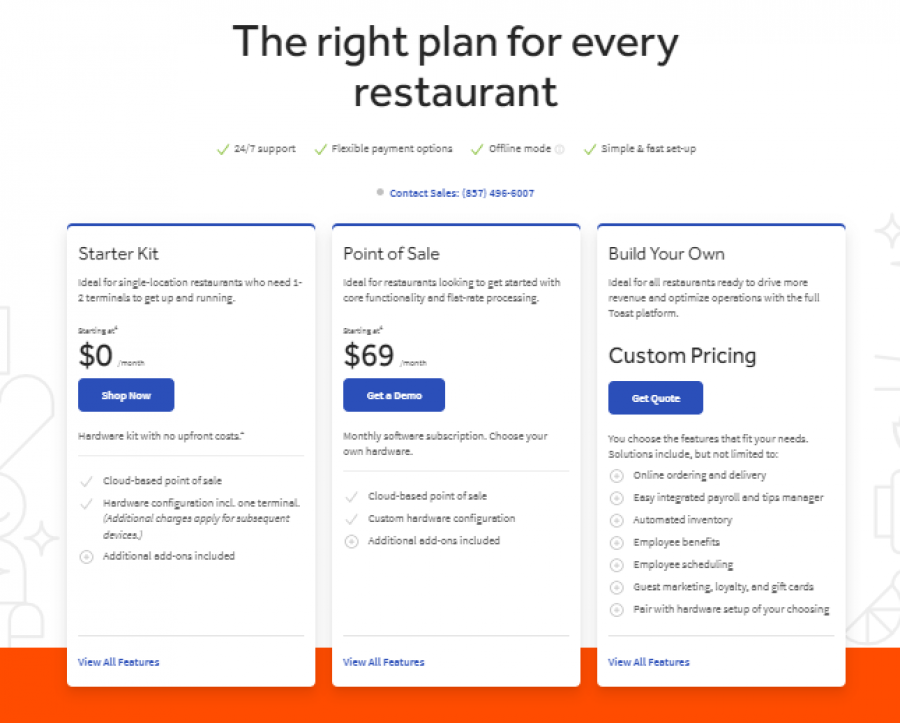 Toast Payroll Pricing Screenshot