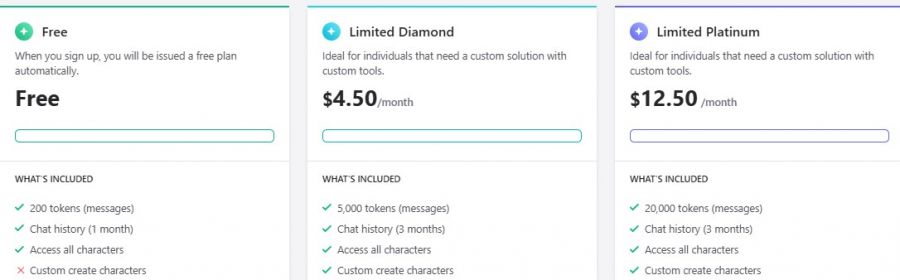 Tickles AI Pricing Screenshot