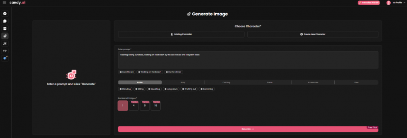 Candy.AI Generate Image