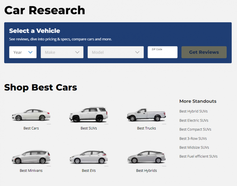 Kelley Blue Book Car Research