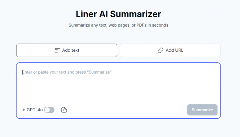 Liner Liner AI Summarizer