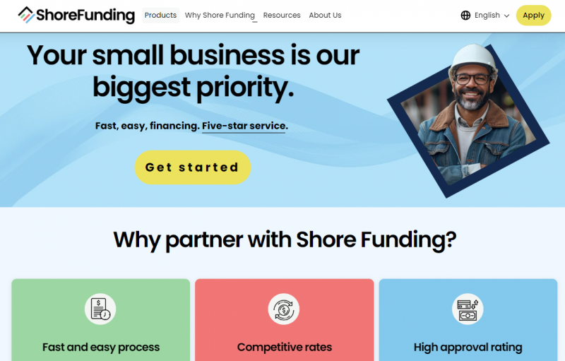 Shore Funding Solutions Home Page