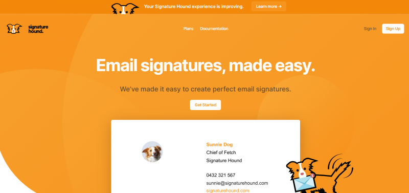 Signature Hound Home Page